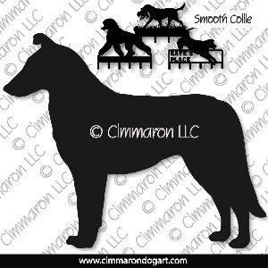 collie-s-009h - Collie Smooth Standing Leash Rack