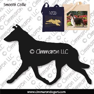 collie-s-010tote - Collie Smooth Gaiting Tote Bag