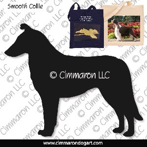 collie-s-009tote - Collie Smooth Standing Tote Bag