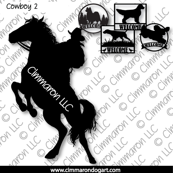 cowboy002s - Cowboy Two House and Welcome Signs