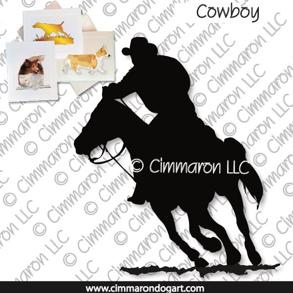 cowboy001n - Cowboy Note Cards