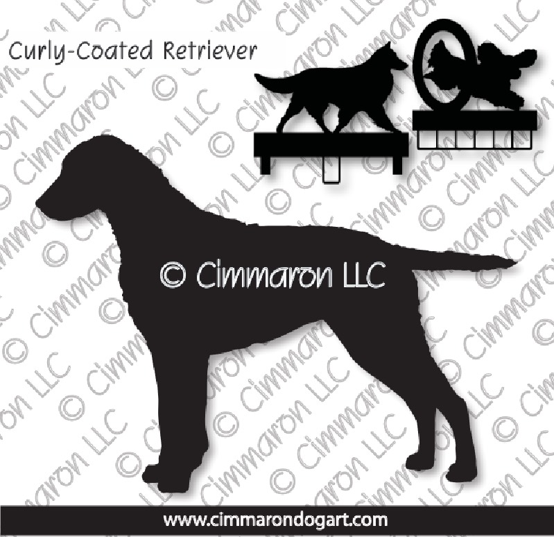 curlycoat001ls - Curly-Coated Retriever MACH Bars-Rosette Bars