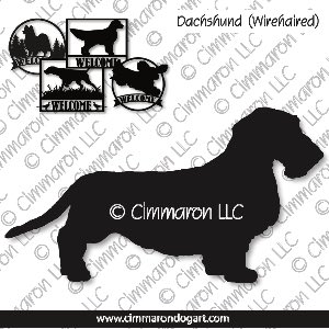doxie017s - Dachshund Wirehaired Metal Signs