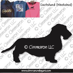 doxie017t - Dachshund Wirehaired Custom Shirts