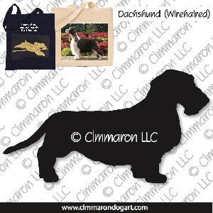 doxie017tote - Dachshund Wirehair Tote Bag