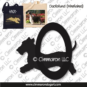 doxie019tote - Dachshund Wirehair Agility Tote Bag