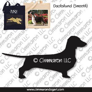 doxie001tote - Dachshund Smooth Tote Bag