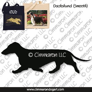 doxie003tote - Dachshund Smooth Gaiting Tote Bag