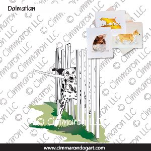 dal008n - Dalmatian Weaves Color Note Cards