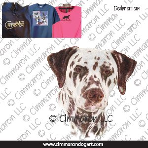 dal017t - Dalmatian Head Custom Shirts