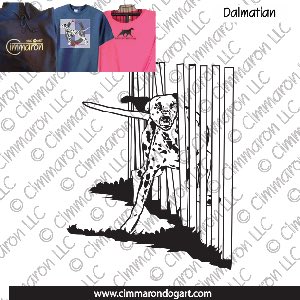 dal007t - Dalmatian Weaves BW Custom Shirts