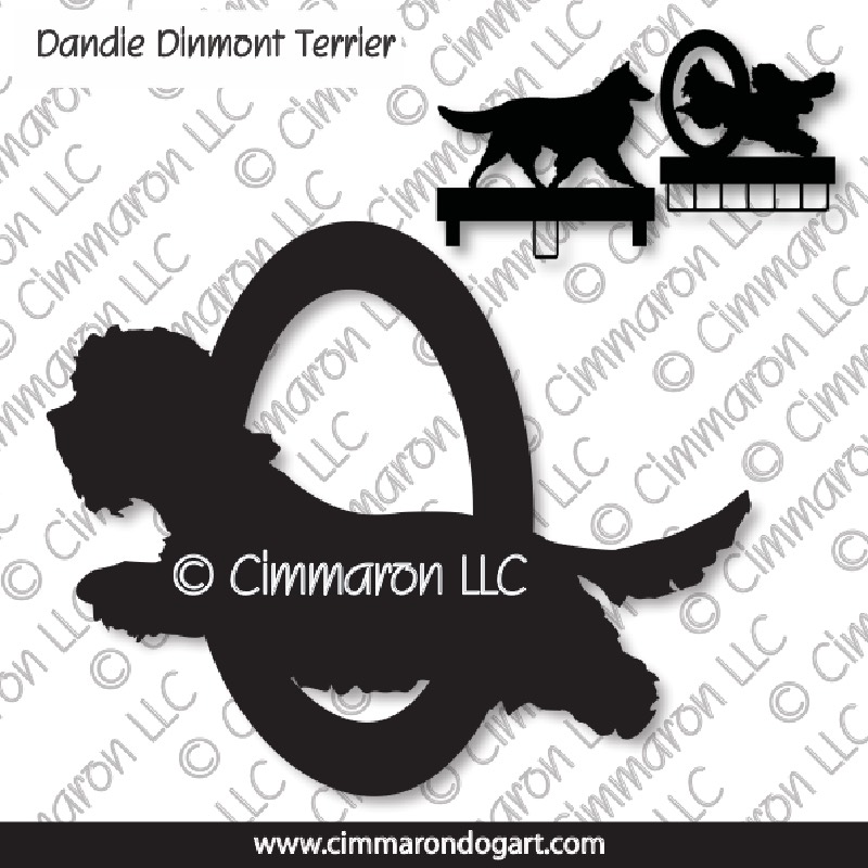 dandi003ls - Dandie Dinmont Terrier Agility MACH Bars-Rosette Bars
