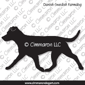 dafarm003d - Danish-Sweden Farmdog Gaiting Decal