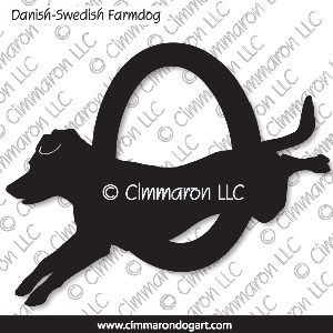 dafarm005d - Danish-Sweden Farmdog Agility Decal