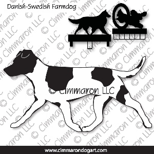 dafarm004ls - Danish-Sweden Farmdog Outline Gaiting MACH Bars-Rosette Bars