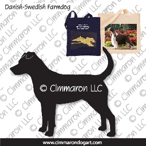 dafarm001tote - Danish-Sweden Farmdog Tote Bag