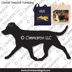 dafarm003tote - Danish-Sweden Farmdog Gaiting Tote Bag