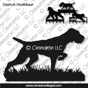 drahts005h - Deutsch Drahthaar Dog Field Leash Rack