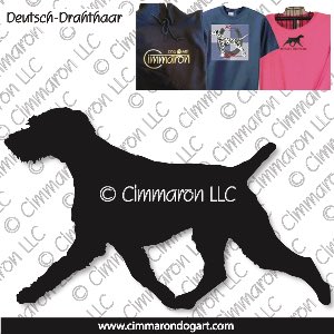 drahts002t - Deutsch Drahthaar Dog Gaiting Custom Shirts