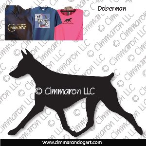 dobe003t - Doberman Gaiting Custom Shirts