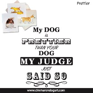 say004n - Pretty Than Your Dog Note Cards