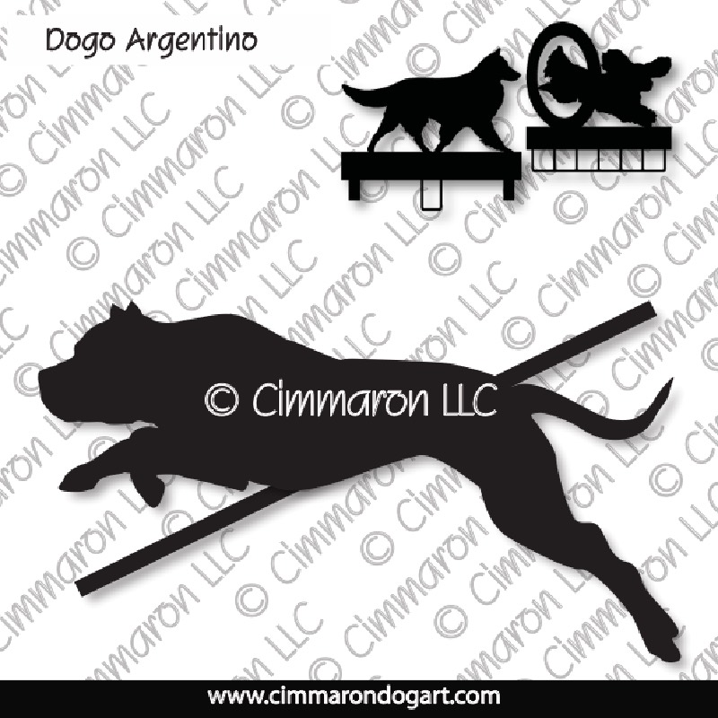 dogo004ls - Dogo Argentino Jumping MACH Bars-Rosette Bars