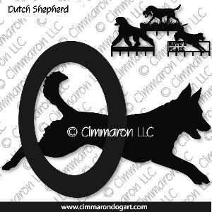 dutchshep003h - Dutch Shepherd Agility Leash Rack