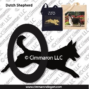 dutchshep003tote - Dutch Shepherd Agility Tote Bag