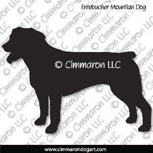 entle001d - Entlebucher Mountain Dog Bob Tail Decal