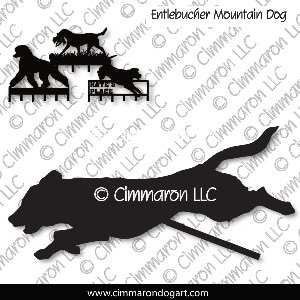 entlet011h - Entlebucher Mountain Dog Jumping Leash Rack