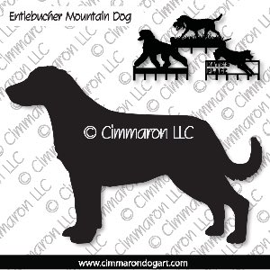entlet007h - Entlebucher Mountain Dog Standing Leash Rack