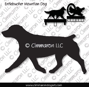 entle003ls - Entlebucher Mountain Dog Moving Bob Tail MACH Bars-Rosette Bars