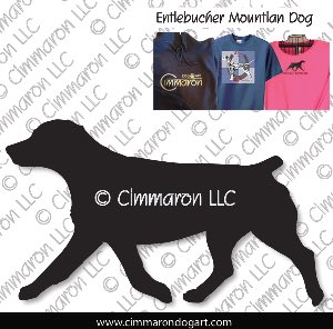 entle003t - Entlebucher Mountain Dog Moving Bob Tail Custom Shirts