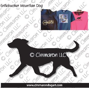 entlet008t - Entlebucher Mountain Dog Gaiting Custom Shirts