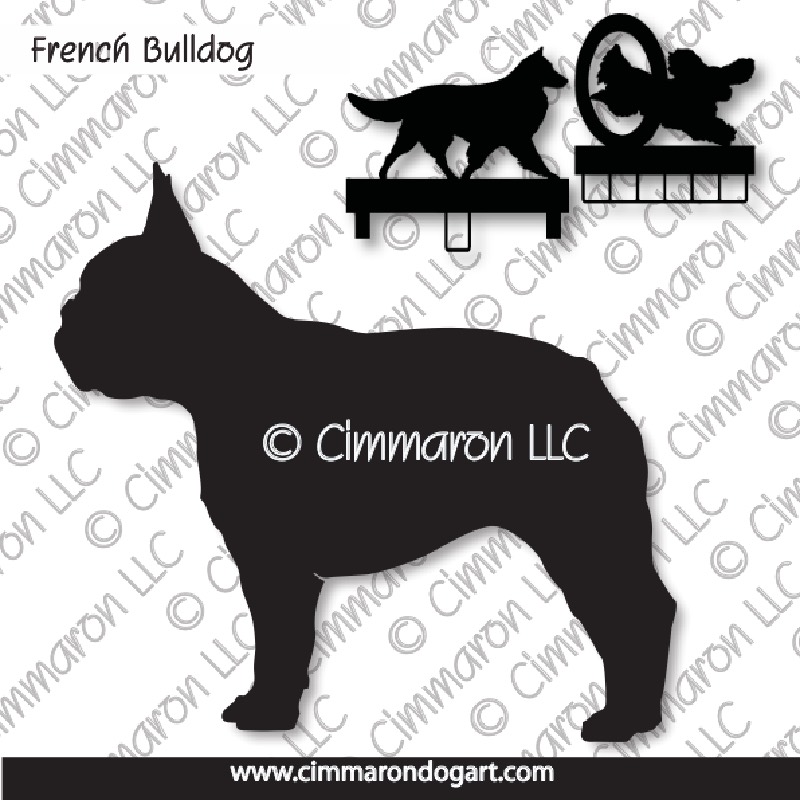 frenchie002ls - French Bulldog Standing MACH Bars-Rosette Bars