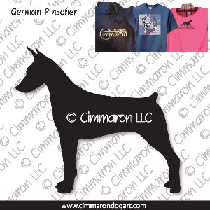 ger-pin001t - German Pinscher Custom Shirts