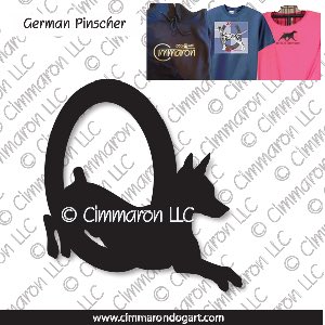 ger-pin003t - German Pinscher Agility Custom Shirts