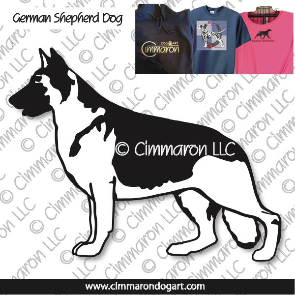 gsd002t - German Shepherd Dog Custom Shirts