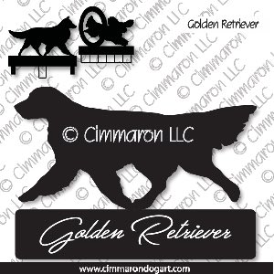 golden004ls - Golden Retriever Trotting MACH Bars-Rosette Bars