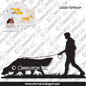 golden009n - Golden Retriever Scent Work Note Cards