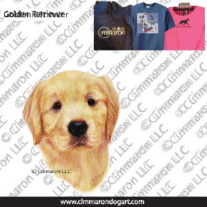 golden016t - Golden Retriever Puppy Custom Shirts