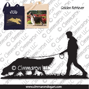 golden009tote - Golden Retriever Scent Work Tote Bag