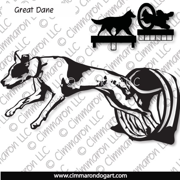 grdane005ls - Great Dane Jumping MACH Bars-Rosette Bars