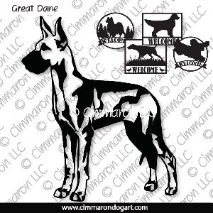 grdane010s - Great Dane Puppy House and Welcome Signs