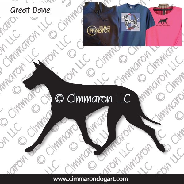 grdane002t - Great Dane Gaiting Custom Shirts