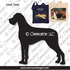 grdane012tote - Great Dane Drop Eared Tote Bag