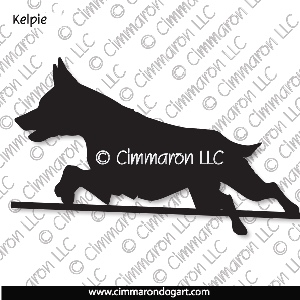 kelpie004d - Kelpie Jumping Decal