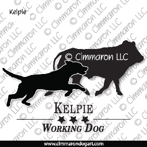 kelpie006d - Kelpie Working Decal