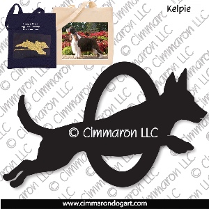 kelpie003tote - Kelpie Agility Tote Bag