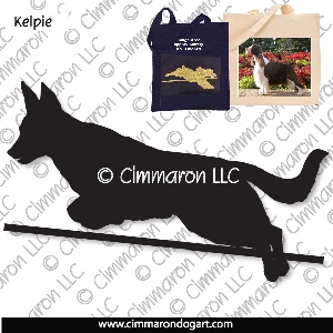 kelpie005tote - Kelpie Jump Tote Bag